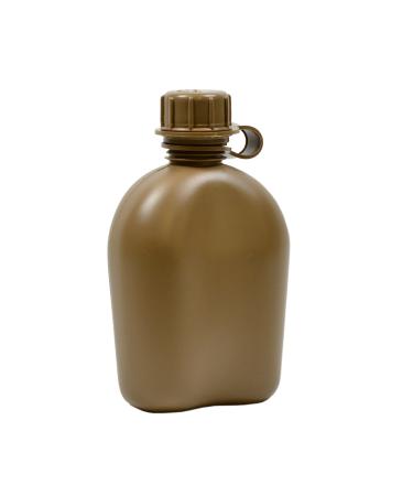 Rothco Genuine G.I. 3 Piece 1 Quart Plastic Canteen Coyote Brown