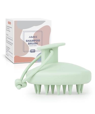 AIMIKE Scalp Massager Shampoo Brush  100% Soft Silicone Scalp Scrubber  Scalp Exfoliator Brush for Dandruff Removal  Scalp Massager for Hair Growth  Wet Dry Hair Massager Shampoo Brush  Mint Green - Buy Online on GoSupps.com