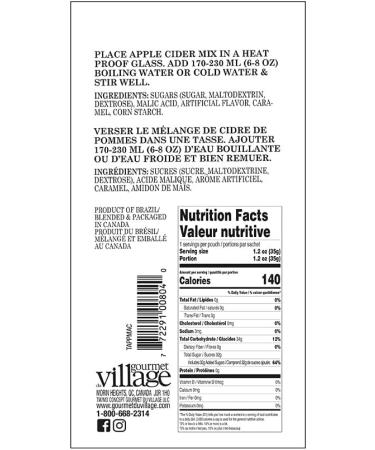Gourmet du Village Mini Apple Cider Mix 35g - Buy Online on GoSupps.com