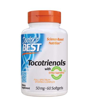 Doctor's Best Tocotrienols with EVNol SupraBio 50 mg 60 Softgels