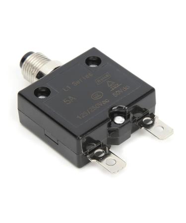 5A Thermal Circuit Breaker | 125-250V AC & 50V DC | Manual Reset with Waterproof Cap | Quick Connect Terminals | International Shipping Available - Buy Online on GoSupps.com