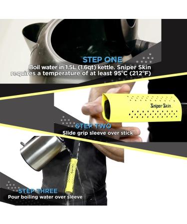 SNIPER SKIN Baseball & Softball ICT Bat Grip | Better Alternative to Grip Tape | Easy to Install  Lightweight  Waterproof Replacement Grip | Universal Sizing for Adults & Youth White Tiger Shark - Buy Online on GoSupps.com