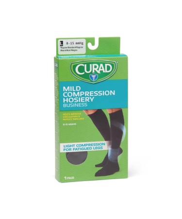 Medline CURAD Knee-High Medical Compression Socks | 20-30 mm Hg | Black | Size E | International Shipping - Buy Online on GoSupps.com