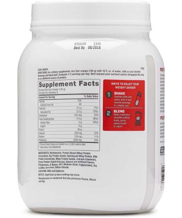 GNC Pro Performance Weight Gainer Protein Powder - Double Chocolate - 40 Oz. - Buy Online on GoSupps.com