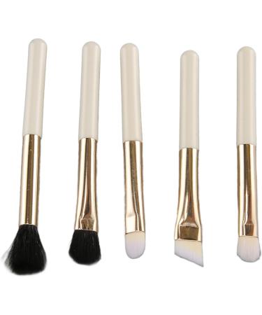 6 in 1 Makeup Brush Set Portable Synthetic Cosmetic Brushes Set for Foundation Blending Powder Eye Shadow with Mirror (White) - Buy Online on GoSupps.com