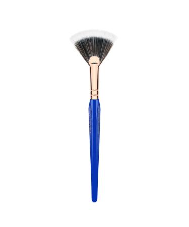 Bdellium Tools Professional Makeup Brush - Golden Triangle 925 Duo Fibre Fan | Vegan Soft Synthetic Fibers | Lightweight Application & Highlighting (Blue 1pc - Buy Online on GoSupps.com