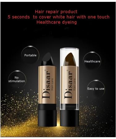 DISAAR BEAUTY Disaar Beauty Hair Care Balm Hide White Grizzle Hair Color Lipstick 10G (BROWN) - Buy Online on GoSupps.com