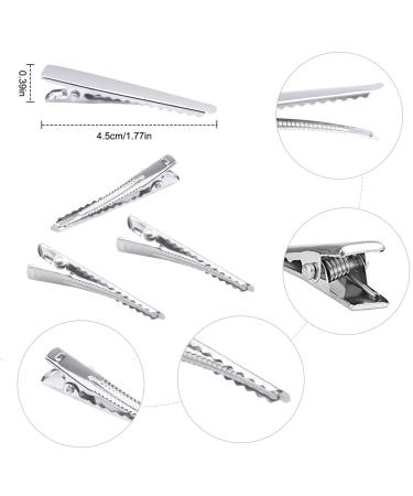 150 Alligator Hair Clips - Non-Slip Metal Crocodile Hair Clips for Women & Girls | Perfect for Hairdressing & DIY - Silver (150 Pieces) - Buy Online on GoSupps.com