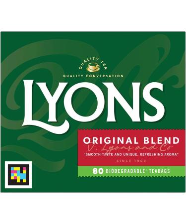 Lyons Original Tea Bags (80 Tea Bags) by Lyons Tea of Ireland - Buy Online on GoSupps.com