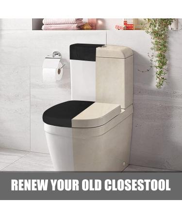 Stretch Velvet Toilet Lid Cover and Toilet Tank Lid Cover  Bathroom Super Soft Toilet Lid Cover Set Luxury Velvet Plush  with Elastic Bottom  Machine Wash  Black - Buy Online on GoSupps.com