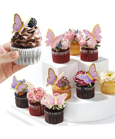42 Pcs Butterfly Cake Topper 40Pcs 3D Butterfly Cake Decorations & 2Pcs Happy Birthday Cake Topper for Girls Women's Birthday Wedding Cake Ornaments Party Decoration (B: Multi-Colored) - Buy Online on GoSupps.com