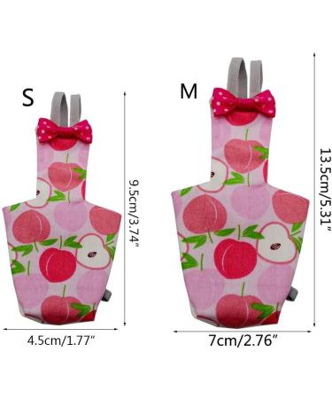 WT-DDJJK Parrot Diaper Parrot Diaper with Bowtie Cute Colorful Fruit Floral Cockatiel Pigeons Small Med - Buy Online on GoSupps.com