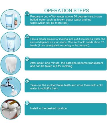 Flipped Warmth Provisional Dentures - Temporary Tooth Repair Kit | DIY Fake Dentures for Vampires | International Shipping - Buy Online on GoSupps.com