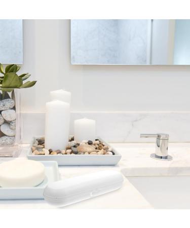 Gleavi Electric Toothbrush Holder Case - 4 Pack Portable Hard Shell Toothbrush Box White PP Travel Storage for Electric Toothbrushes - Buy Online on GoSupps.com