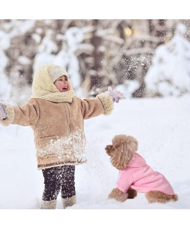 Dog Hoodie Pet Clothes - Soft & Warm Outdoor Sports Face Hoodie for Small & Medium Dogs (Medium Pink) - Buy Online on GoSupps.com