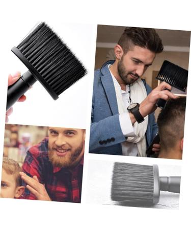 Ipetboom Hair Neck Brush Barber Brush Neck Duster Barber Duster Brush Barber Neck Duster Shaving Brush Mustache Grooming Hair Sweep Brush Hair Remover Duster Facial Clean Beard 14x10cm Black - Buy Online on GoSupps.com
