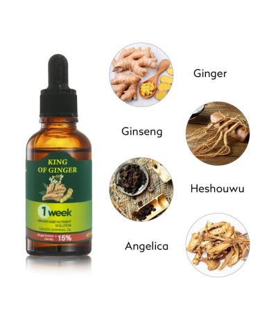 Ginger Hair Growth Serum- Stop Hair Loss & Support Healthy Hair - 30ML (1.01 Fl oz) - Buy Online on GoSupps.com