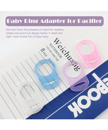 Xpoos 10-Pack BPA-Free Silicone Rings for Pacifiers | Baby Pacifier Holder & Adapter | Safe & Durable Silicone Ring for Pacifier Chains - Buy Online on GoSupps.com