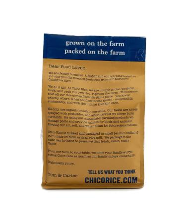 Chico Rice - 100% Organic California Japonica Calrose Medium Grain Rice - Vegan & Gluten Free - 30 oz (2 Pack) - Buy Online on GoSupps.com
