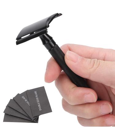 Razor Planer for Men - Dual Edge Beard & Haircut Portable Razor Set with Long Grip & 5 Blades - Ideal for Grooming & Travel - Buy Online on GoSupps.com