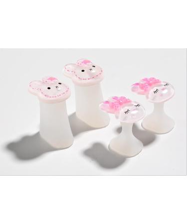  ME BY M 8pcs Bunny Silicone Toe Separators for Pedicures Nail Polish Foot Toe Spacers Nail Art - Buy Online on GoSupps.com