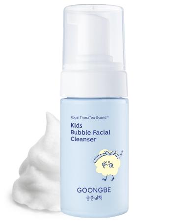 GOONGBE Kids' Bubble Facial Cleanser - Korean Kids Low pH Bubble Foam Face Wash - Gentle Cleansing & Hydrating with Panthenol and Amino Acids - Allergen Free Scent 3.38 fl.oz. Original
