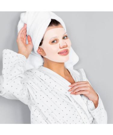 Ptwola 5 Sheets Silicone Face Mask Cover Reusable Anti-Wrinkle Moisturizing 3D Facial Mask Holder Prevent Evaporation Falling Transparent Skincare Beauty Face Spa Tool - Buy Online on GoSupps.com