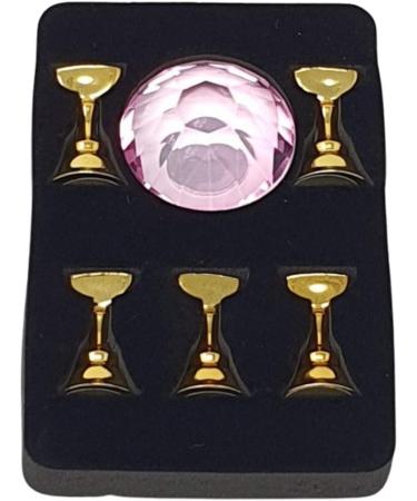 Kiara World Magnetic Nail Art Tips Stand Crystal Base Alloy Holders Manicure Set Practice Holder Salon Tool DIY (Pink) - Buy Online on GoSupps.com