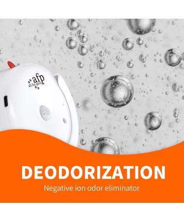 ALL FOR PAWS Cat Litter Deodorizer Smart Pet Odor Eliminator Automatic Pet Odor Eliminator Unscented Dust-Free Versatile Function to Purify Odors from Pet House Toilet Wardrobe USB Powered - Buy Online on GoSupps.com