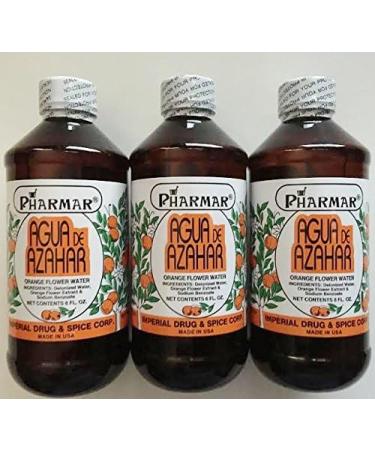 Pharmark 8 oz. Agua De Azahar Orange Flower-Blossom Water 3-Pack - Pure and Fragrant - Buy Online on GoSupps.com