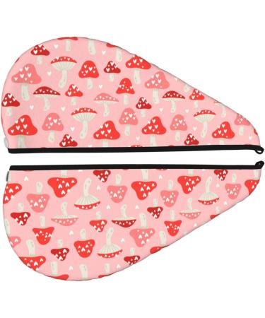 Hair Towel Wrap - Quick Drying Hair Turban with Button | Cute Mushroom Design - Perfect for All Hair Types - Buy Online on GoSupps.com
