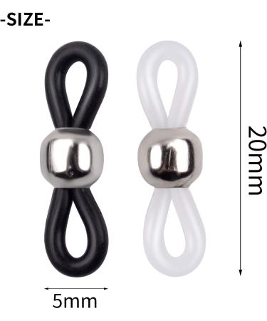 Jdesun 20pc Adjustable Metal Silver Bead Eyeglass Chain Ends Connectors - for Glasses Holder Necklace Chain - Buy Online on GoSupps.com