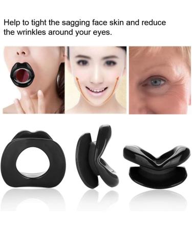 Lip Exerciser for Face Lifting and Anti-aging Silicone Lips Trainer to Tight the Sagging Face Skin Face Beauty Tool Works on the Cheeks and Chin Three Colors Optional(Black) - Buy Online on GoSupps.com