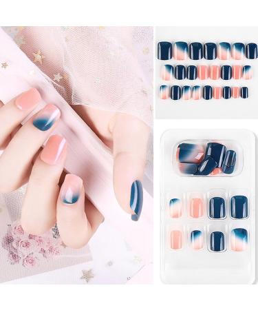 dijiusidy False Nail Fashionable Various Shapes Fingernail Full Coverage Strong Viscosity Adjustable Paster for Manicure Art 16 F741 16 1 count (Pack of 1) - Buy Online on GoSupps.com