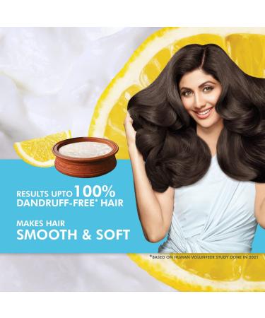 Buy Emami Anti Dandruff Shampoo - Ayurvedic Hair Cleanser with Curd & Lemon | Reduces Hairfall & Nourishes Itchy Scalp | 20.29 Fl Oz/600ml - Best for Smooth & Soft Hair - Buy Online on GoSupps.com