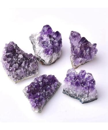 1PC 60-80g Natural Raw Purple Brazilian Amethyst Stone Quartz Crystal Cluster Geode Specimen Home Decor Craft Ornament Full of Texture - Buy Online on GoSupps.com