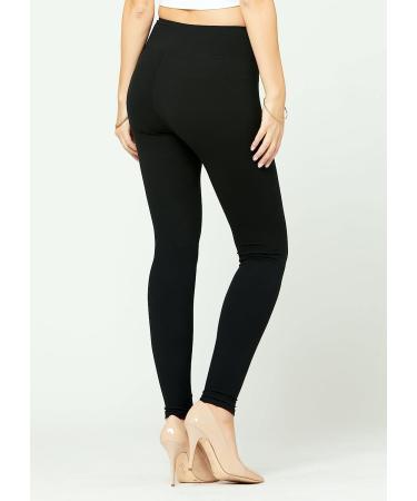 Conceited High Waist Leggings - Buttery Soft - High Waistband - Regular & Plus Size - Solid Black - Buy Online on GoSupps.com