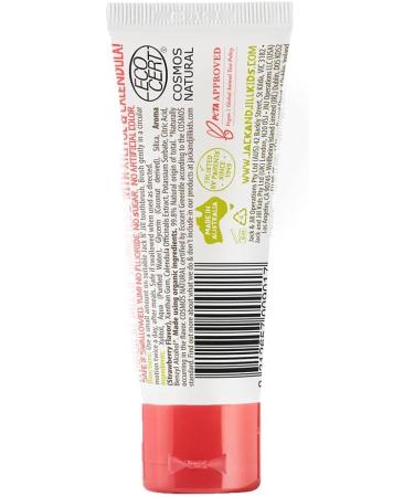 Jack N' Jill Strawberry Toothpaste - Natural & Organic Flavor (50g Pack of 4) | Buy Internationally - Buy Online on GoSupps.com