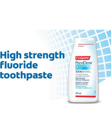 Colgate PreviDent 5000 ppm Booster Plus Toothpaste - Spearmint 100mL - Fluoride Enamel Protection Sensitive Teeth Relief Travel Size - Dentifrice for Daily Oral Care (2 pack) Spearmint 100 ml (Pack of 2) - Buy Online on GoSupps.com