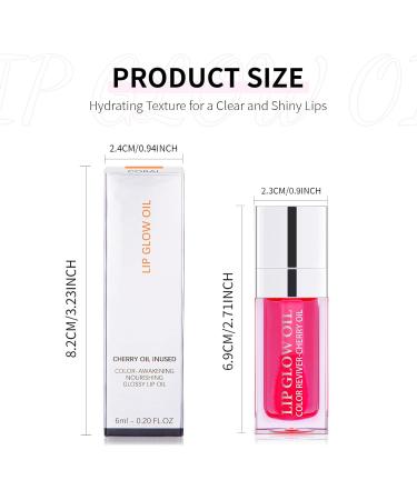 Praeal Cherry Tinted Lip Oil - Plumping, Hydrating, Nourishing Gloss for Dry Lips - Buy Online on GoSupps.com