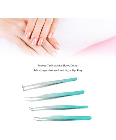 Pinchette Eyelash Extension Tweezers - Stainless Steel Fine Tip Tweezers for Nail Art | Galvanized Precision Tools for Men & Women - Buy Online on GoSupps.com
