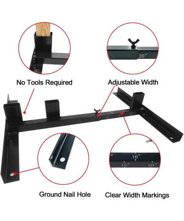 Highwild Adjustable Target Stand Base - H Shape - USPSA/IPSC - IDPA Practice - Upgraded Version - 2 Pack - Buy Online on GoSupps.com