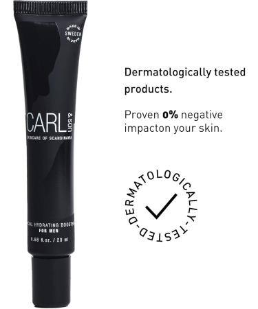 Buy Carl & Son Hydrating Booster - Vegan Moisturizing Serum for Men | Anti-Aging Hyaluronic Acid Cream for All Skin Types (20 ml) - Buy Online on GoSupps.com