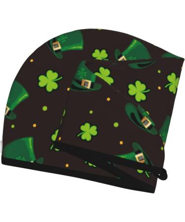 St. Patrick's Day Microfiber Hair Towel Wrap for Women - Super Absorbent Coral Velvet Quick Dry Cap for Long Curly & Thick Hair - Buy Online on GoSupps.com