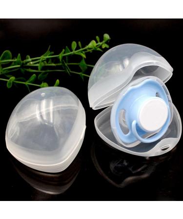 3-Piece Transparent Pacifier Box Set - Portable Dustproof BPA-Free Storage for Baby Girls | Ideal for Newborn Travel & Mam Bibs - Buy Online on GoSupps.com