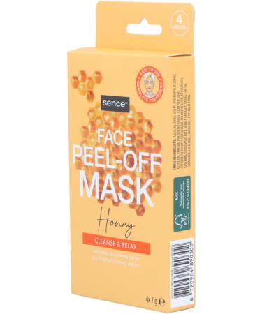  Sence Sence Beauty & Cosmetics Honey Peel-Off 4-Pack Facial Masks with Glycerin Facial Care Facial Treatment Facial Pore Cleanser 4 x 7g - Buy Online on GoSupps.com
