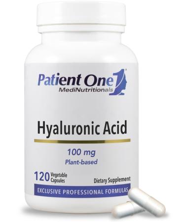 Patient One Hyaluronic Acid 100mg | Supplement to Support Hydrated, Youthful Skin and Joint Health* | 120 Capsules