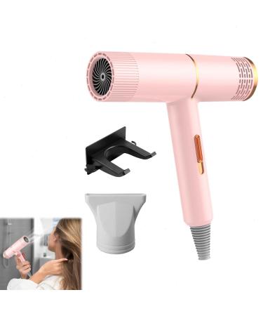 Electric Hair Dryer 2024 Upgrade Portable High-Speed Ionic Hair Dryer Constant Temperature & Low Noise 4 Colors Lightweight Hairdryer for Home Bathroom and Travel Use Rose