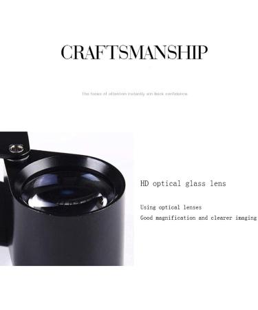 High Magnifying Glass 20X All-Metal -Reading Magnifier for Reading Crafts Repair Magnifier Silver Lofty Ambition - Buy Online on GoSupps.com