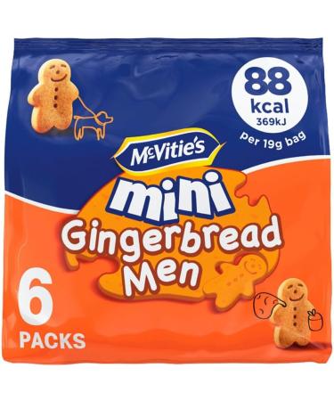 Gingerbread Men Bundle with Digestive Mini Gingerbread Men Multipack Bags 114g x2 and Mini Chocolate Digestives 114g x2 (4 Pack) - Buy Online on GoSupps.com
